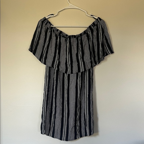 Forever 21 Striped Black and White Mini Dress - Picture 1 of 2